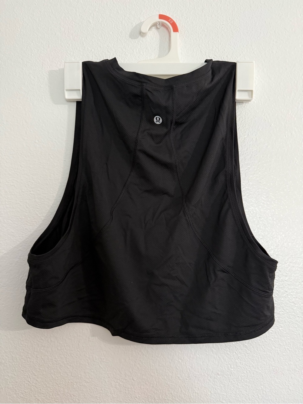 lululemon athletica Black Cropped Muscle Tank